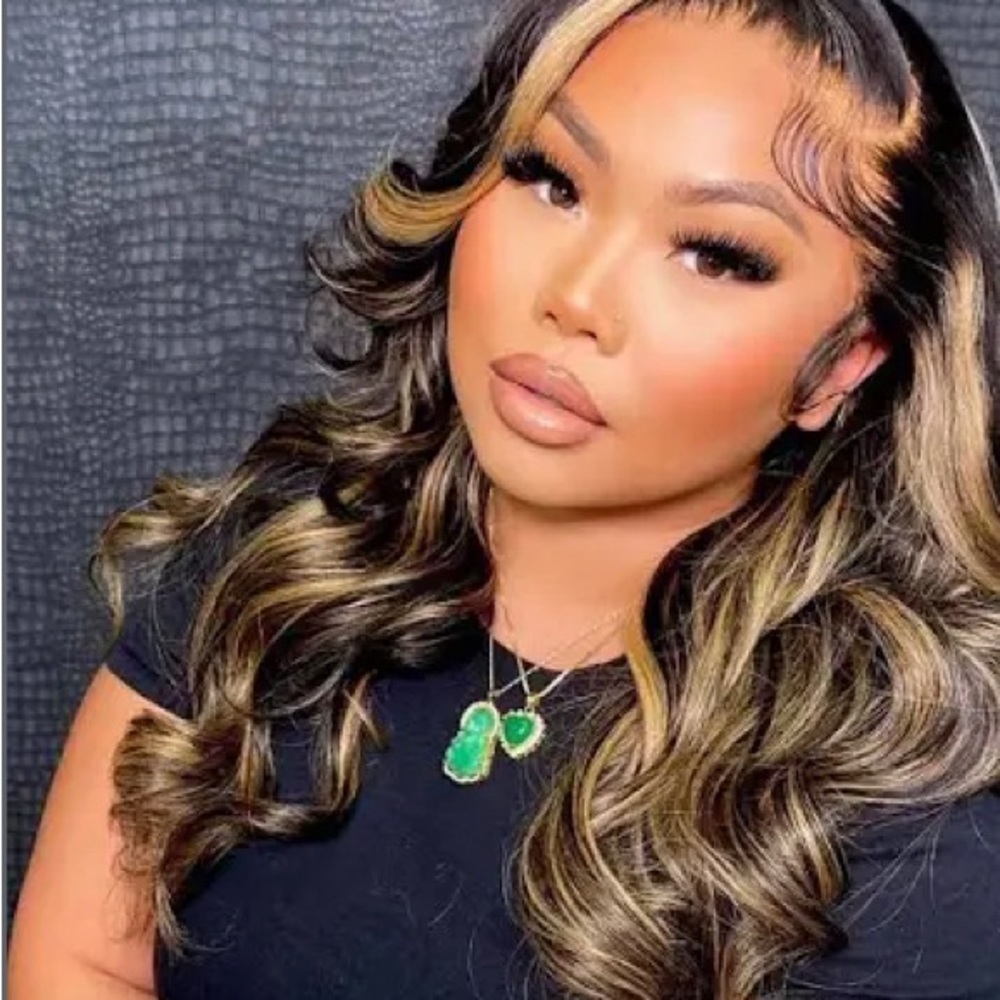 GOLD & BLACK LACE FRONT